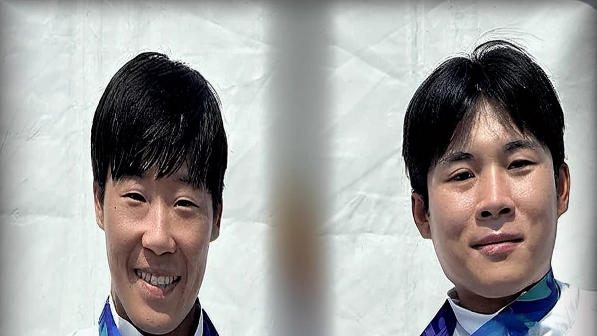 0.317초 차로 36년을 넘었다…조광희·김효빈이 만든 첫 2관왕 — 제작 일러스트