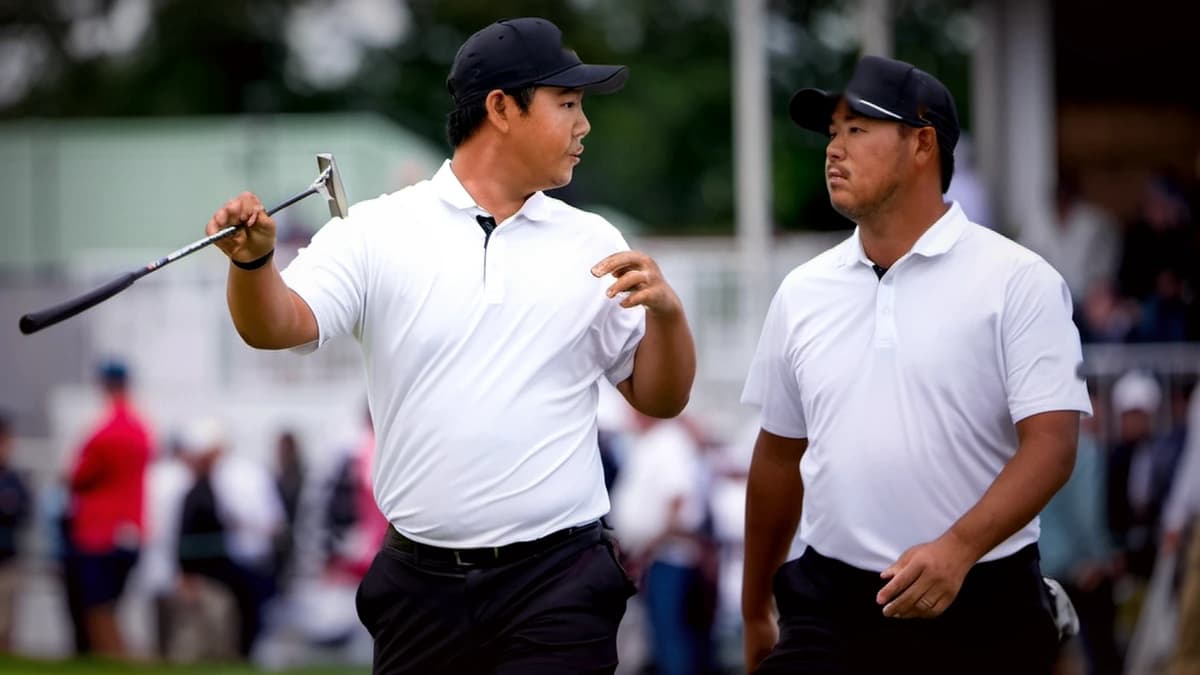 30피트 퍼트에 50cm 티샷…김시우·김주형이 마지막 경기에서 살린 승점 — 제작 일러스트