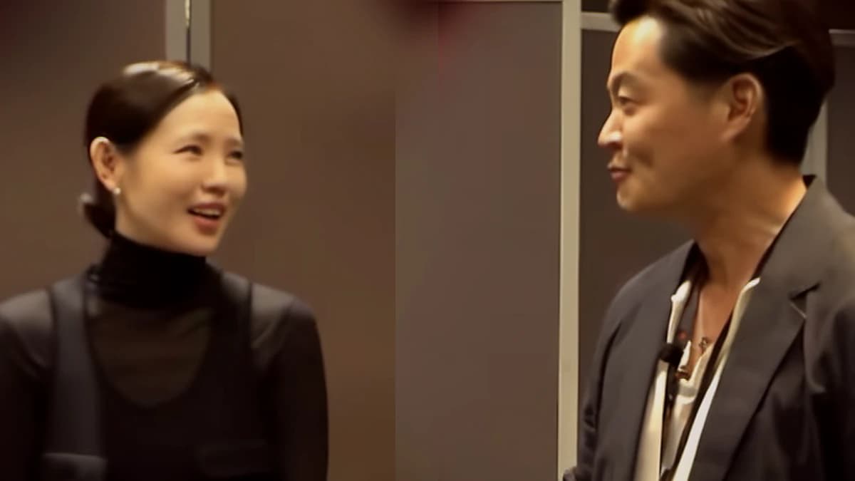 3년 전엔 ‘예쁘네’, 이번엔 꿀까지…이서진이 손예진 앞에서 또 풀렸다 — 제작 일러스트