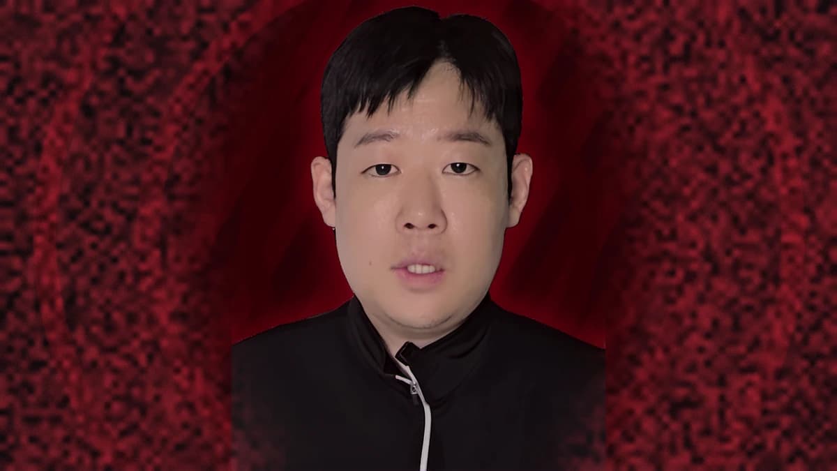 고개 숙인 박종욱, 10초 뒤 반전…‘난동 개그맨’ 오해를 웃음으로 끊었다 — 제작 일러스트